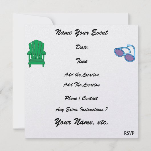 Paradijs - Surf - SRF Kaart (Achterkant)