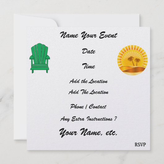 Paradijs - Surf - SRF Kaart (Achterkant)