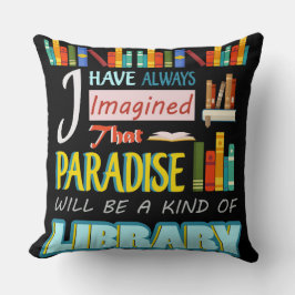 Paradijs Text Worp Kussen