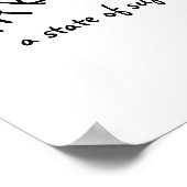 paradijs typografie poster vet zwart-wit (Hoek)