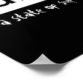 paradijs typografie poster zwart-wit (Hoek)