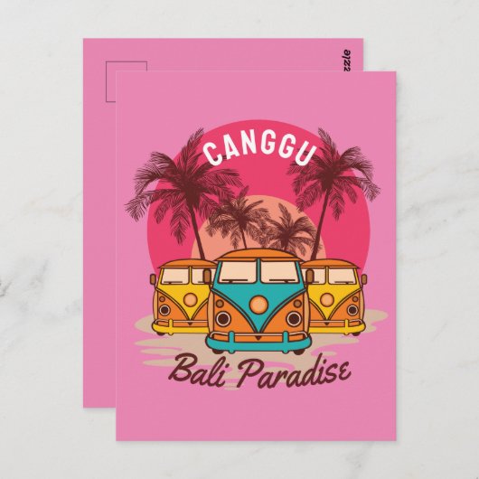 paradijs van canggu briefkaart (Voorkant / Achterkant)