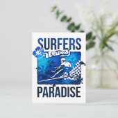 paradijs voor surfers briefkaart (Staand voorkant)