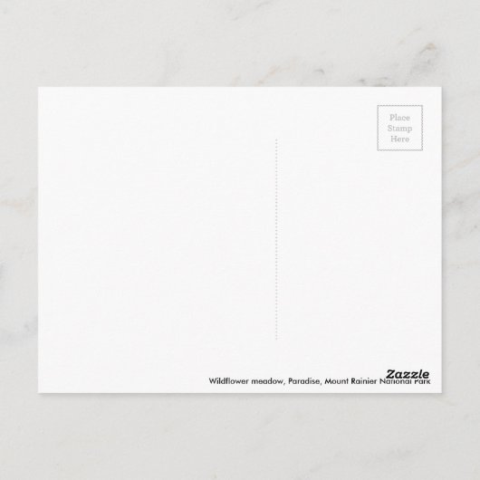 Paradijs weiden wilde bloemen briefkaart (Achterkant)