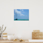 paradijselijke bootscène poster (Keuken)