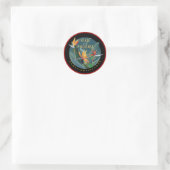 Paradijselijke staat ronde sticker (Tas)