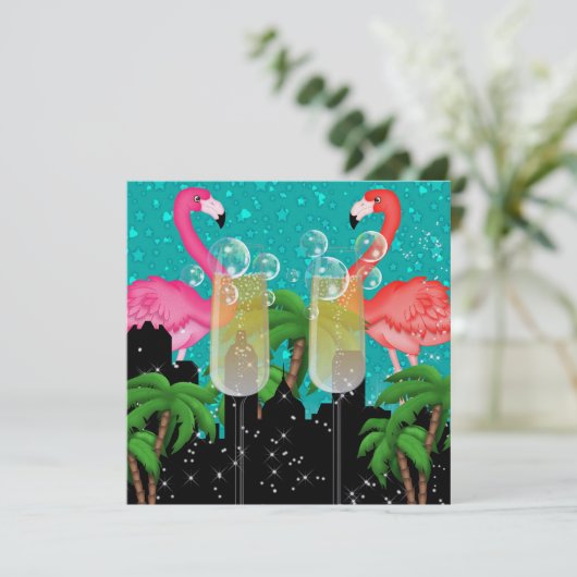 Paradijsfeest in stijl heldere lichten - SRF Kaart (Staand voorkant)