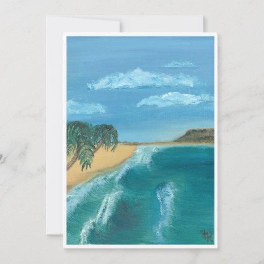 paradijskaart feestdagenkaart (Voorkant)