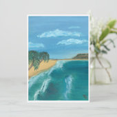 paradijskaart feestdagenkaart (Staand voorkant)