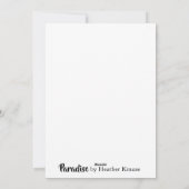 paradijskaart feestdagenkaart (Achterkant)