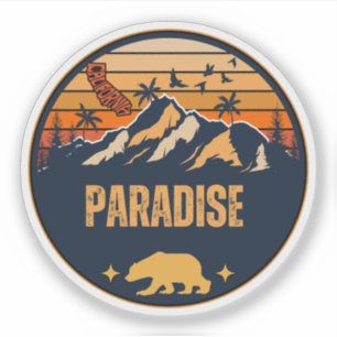 Paradijsstad, Californië Sticker