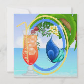 Paradijsstrand Uitnodiging (Voorkant)