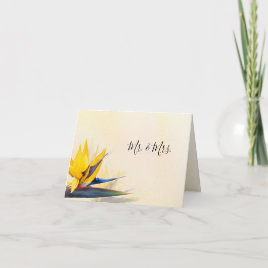 Paradijsvogel Aangepaste bedankkaartjes Bedankkaart (Voorkant)