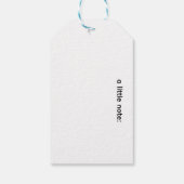 Paradijsvogel, aanpasbaar cadeaulabel (Achterkant)