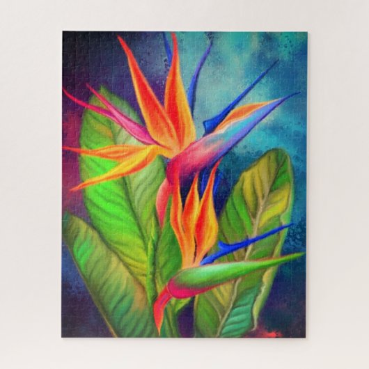 Paradijsvogel Bloem Legpuzzel - Schilderij (Verticaal)