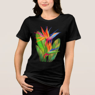 Paradijsvogel Bloem Strelitzia Tri-Blend Shirt