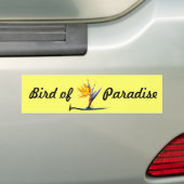 Paradijsvogel Bumpersticker (Op auto)