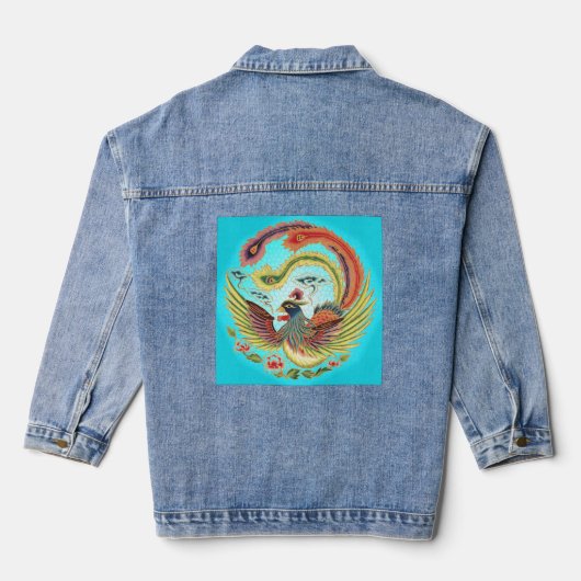 Paradijsvogel Denim Jacket (Achterkant)
