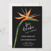 Paradijsvogel Foto Bruiloft Save The Date (Voorkant)