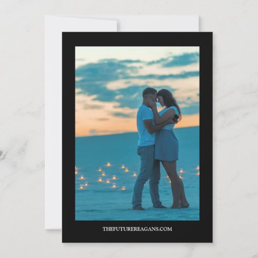 Paradijsvogel Foto Bruiloft Save The Date (Achterkant)