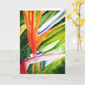 Paradijsvogel Kaart (Gele Bloem)