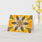 Paradijsvogel Mandala Kaart (Gele Bloem)