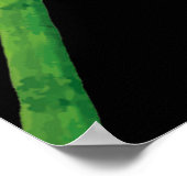 Paradijsvogel op Black Birthday Party Dank u Poster (Hoek)