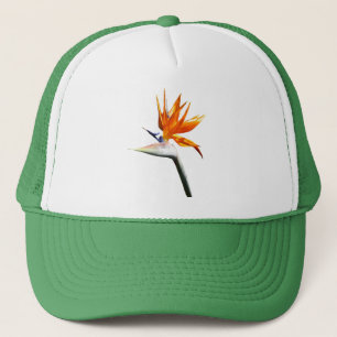 Paradijsvogel Oranje Tropische Bloem Trucker Pet