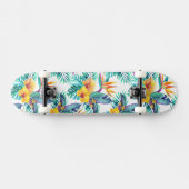 Paradijsvogel & Orchidee Patroon Persoonlijk Skateboard (Horizontaal)