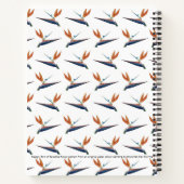 Paradijsvogel Spiraal Notebook Notitieboek (Achterkant)