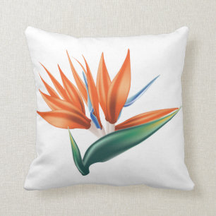 Paradijsvogel, strelitzia exotische bloem kussen
