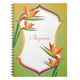 Paradijsvogel Tropisch Bloemendagboek Journaal Notitieboek