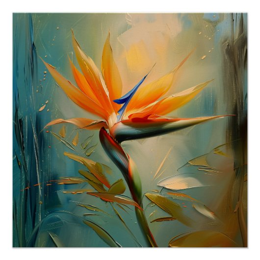 Paradijsvogel Tropisch Plant Perfect Poster (Voorkant)