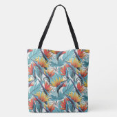 Paradijsvogel Tuin Tote Bag (Achterkant)