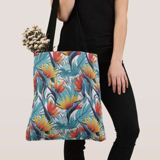 Paradijsvogel Tuin Tote Bag (Dichtbij)