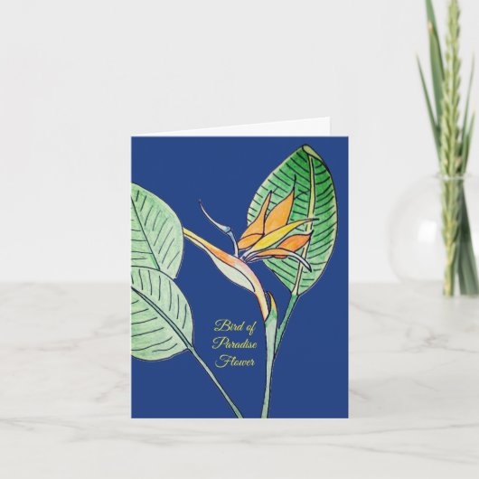 Paradijsvogelbloem Kaart (Voorkant)