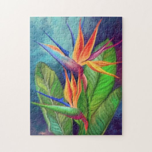 Paradijsvogelbloem Legpuzzel Schilderen (Verticaal)