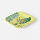 Paradijsvogelbloem Papieren Bordje (Gebogen)