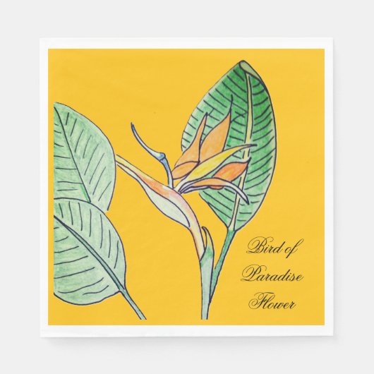 Paradijsvogelbloem Servet (Voorkant)