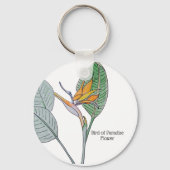 Paradijsvogelbloem Sleutelhanger (Achterkant)