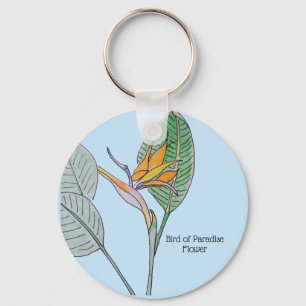 Paradijsvogelbloem sleutelhanger