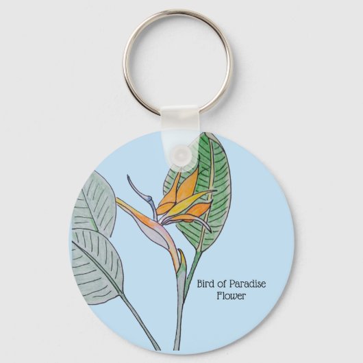 Paradijsvogelbloem sleutelhanger (Voorkant)