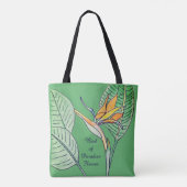 Paradijsvogelbloem Tote Bag (Achterkant)