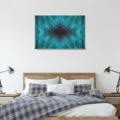 Paradijsvogelfractale Veerontwerp Canvas Afdruk (Insitu (Slaapkamer))