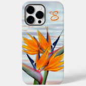 Paradijsvogelmonogram Initiaal Case-Mate iPhone Case (Achterkant)