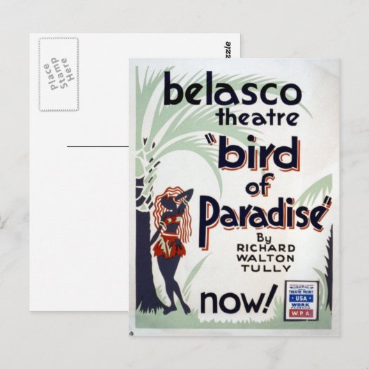  paradijsvogelproject briefkaart (Voorkant / Achterkant)