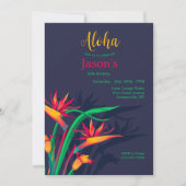 Paradijsvogels Bloemen Kaart (Voorkant)