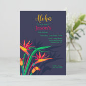 Paradijsvogels Bloemen Kaart (Staand voorkant)