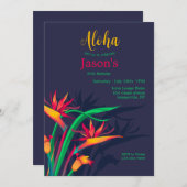 Paradijsvogels Bloemen Kaart (Voorkant / Achterkant)