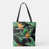 Paradijsvogels en Schattigee papegaaienillustratie Tote Bag (Achterkant)
